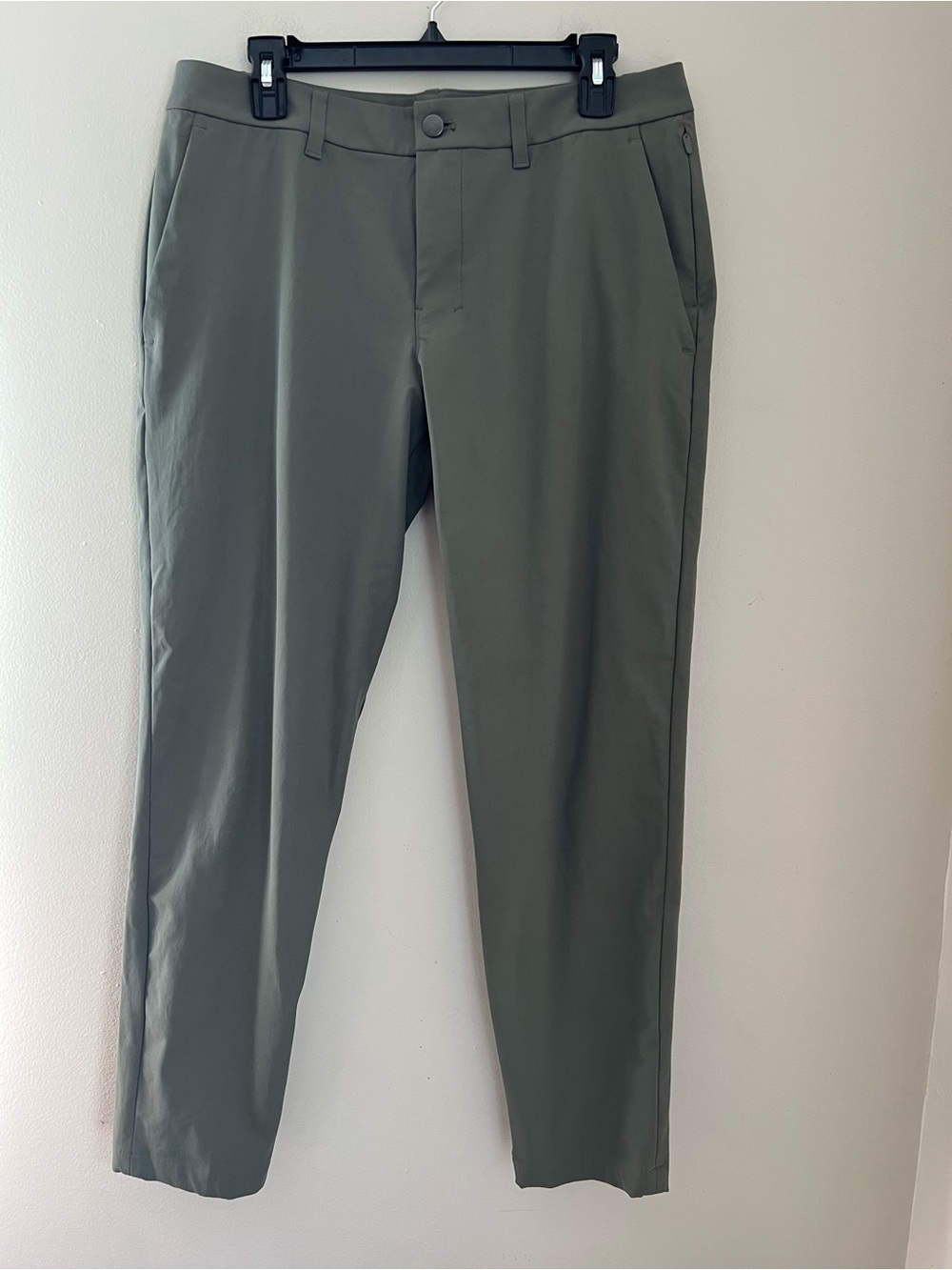 Lululemon ABC Slim-Fit Trouser Men’s 33x28 Warpstreme Grey Eucalyptus Athleisure